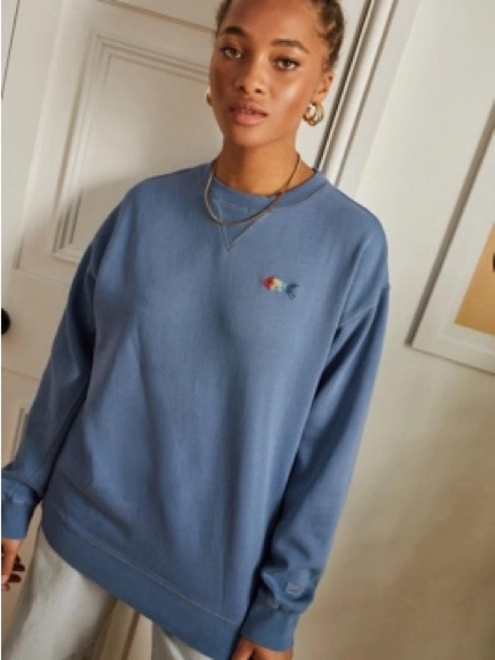 Wrangler X Billabong Sudadera Azul Wayward Large EUC